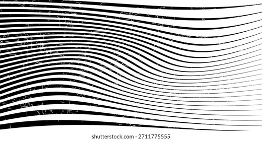 abstract black big to small line pattern.