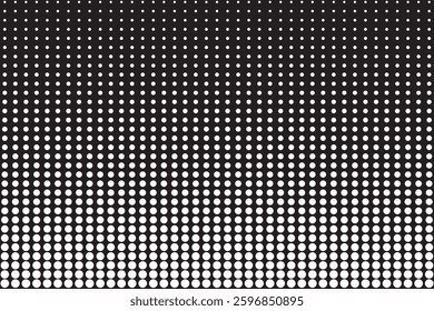 abstract black  big to small polka dot pattern. 1176