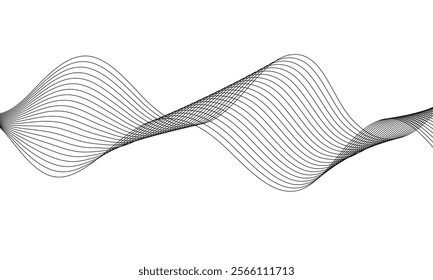 abstract black blend line design suitable for background.