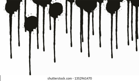 Abstract black blot background for your design, vector.