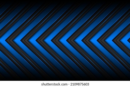 Abstract black and blue arrows. modern technology innovation concept background
