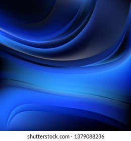 Abstract Black and Blue Background Design