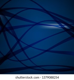 Abstract Black and Blue Background Design