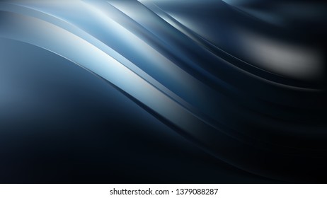 Abstract Black and Blue Background Design