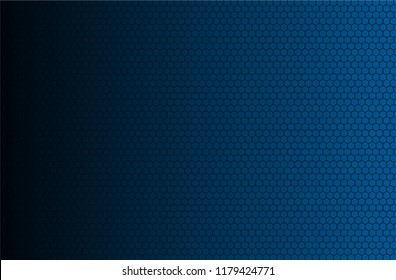 Abstract Black And Blue Background. Hexagon Background