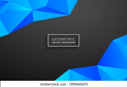Abstract black and blue background, modern geometric, futuristic graphics. with black stripes texture. Vector illustration