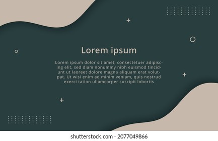 Abstract black and blue background with overlay shape and texture minimal white space background concept.
