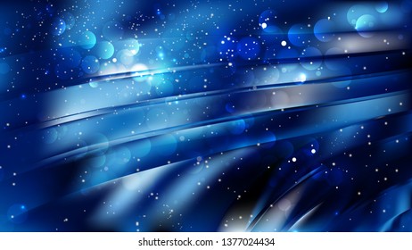 Abstract Black and Blue Blur Lights Background Vector