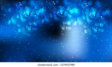Abstract Black and Blue Blurred Lights Background Illustrator