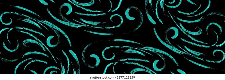 Resumen de fondo de pincel negro y azul. Fondo deportivo. Ilustración de pinceles para pancarta o afiche. Elementos de rajadura y textura para el diseño