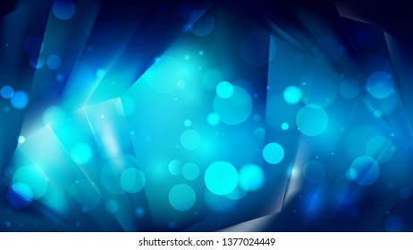 Abstract Black and Blue Defocused Lights Background