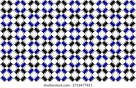 textura de tecido preto e azul abstrato, xadrez de diamante padrão de repetição, imagem repleta, design para impressão de tecido, rede de grade rhombus