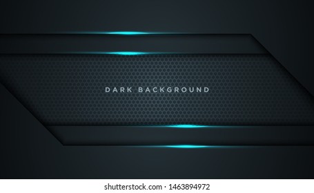 abstract black blue frame sport design concept innovation background. Technology background. vector illustration.