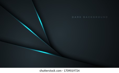 abstract black blue frame sport design concept innovation background. Technology background. vector illustration.