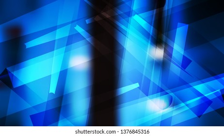 Abstract Black and Blue Geometric Background