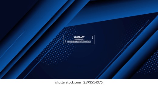 Abstract black blue geometric background glowing and vector layer elements for presentation design. Suitable for business, company, institution, party, celebration, seminar. eps10