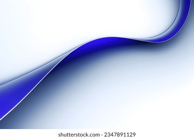 Abstract black and blue geometric. Isolate on white background. Vector illustration.