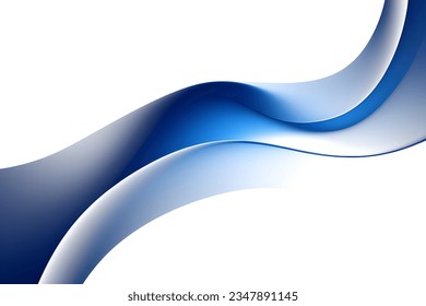 Resumen geométrico negro y azul. Aislar sobre fondo blanco. Ilustración vectorial.