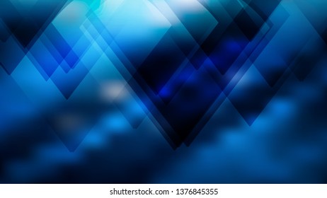 Abstract Black and Blue Geometric Shapes Background