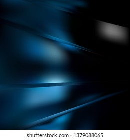 Abstract Black and Blue Graphic Background