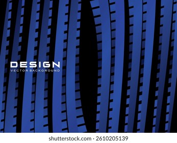 Abstract black and blue light stripes background. Perfect for certificates, banners, business cards, flyers, advertisements, etc.