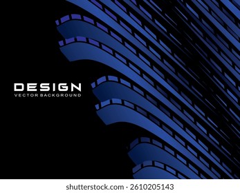 Abstract black and blue light stripes background. Perfect for certificates, banners, business cards, flyers, advertisements, etc.