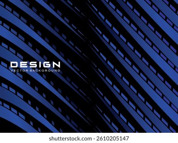 Abstract black and blue light stripes background. Perfect for certificates, banners, business cards, flyers, advertisements, etc.