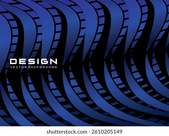 Abstract black and blue light stripes background. Perfect for certificates, banners, business cards, flyers, advertisements, etc.