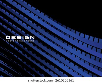 Abstract black and blue light stripes background. Perfect for certificates, banners, business cards, flyers, advertisements, etc.