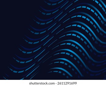 Abstract black and blue light stripes background. Perfect for certificates, banners, business cards, flyers, advertisements, etc.