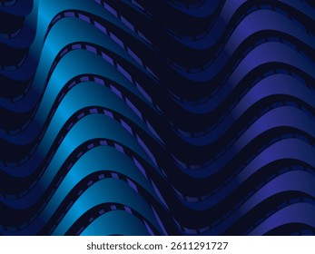 Abstract black and blue light stripes background. Perfect for certificates, banners, business cards, flyers, advertisements, etc.