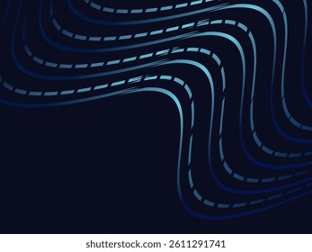 Abstract black and blue light stripes background. Perfect for certificates, banners, business cards, flyers, advertisements, etc.
