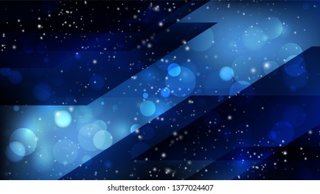 Abstract Black and Blue Lights Background