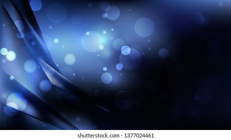 Abstract Black and Blue Lights Background