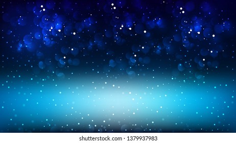Abstract Black and Blue Lights Background Image