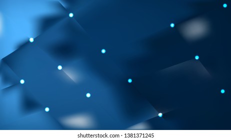 Abstract Black and Blue Lights Background