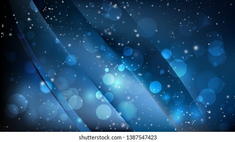 Abstract Black and Blue Lights Background Design
