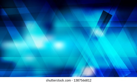 Abstract Black and Blue Lines Stripes and Shapes Background Vector Art