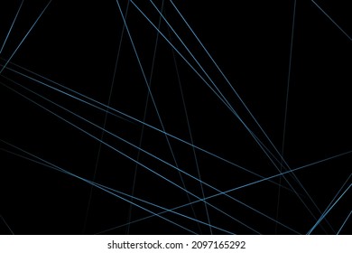Abstract black with blue lines, triangles background modern design. Vector illustration EPS 10.