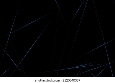 Abstract black with blue lines, triangles background modern design. Vector illustration EPS 10.