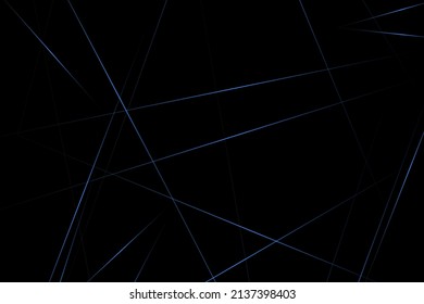 Abstract black with blue lines, triangles background modern design. Vector illustration EPS 10.