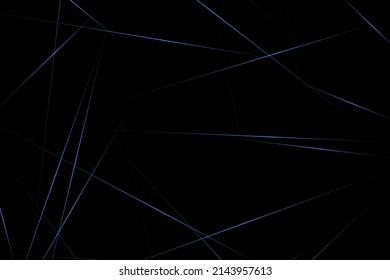 Abstract black with blue lines, triangles background modern design. Vector illustration EPS 10.
