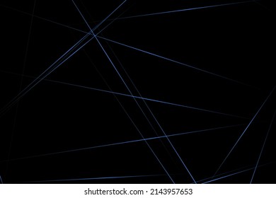 Abstract black with blue lines, triangles background modern design. Vector illustration EPS 10.