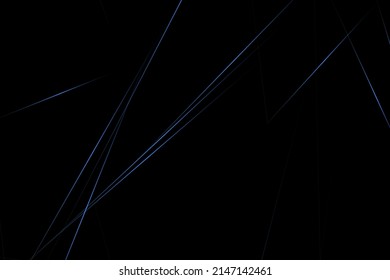 Abstract black with blue lines, triangles background modern design. Vector illustration EPS 10.