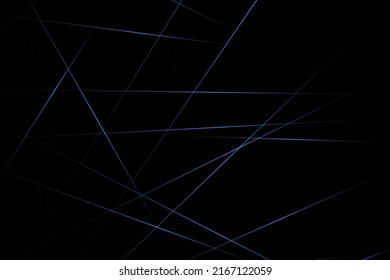 Abstract black with blue lines, triangles background modern design. Vector illustration EPS 10.