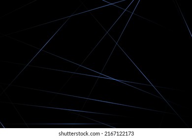 Abstract black with blue lines, triangles background modern design. Vector illustration EPS 10.