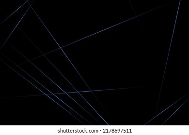 Resumen negro con líneas azules, triángulos de fondo diseño moderno. Ilustración del vector EPS 10.