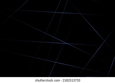 Resumen negro con líneas azules, triángulos de fondo diseño moderno. Ilustración del vector EPS 10.