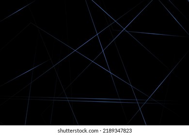 Abstract black with blue lines, triangles background modern design. Vector illustration EPS 10.
