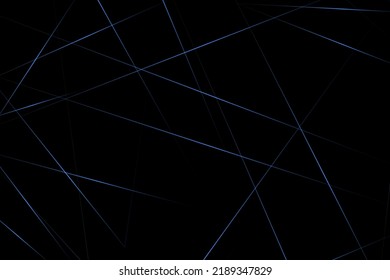 Abstract black with blue lines, triangles background modern design. Vector illustration EPS 10.